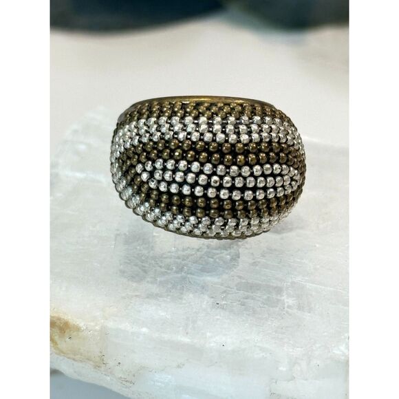 Stunning Brutalist Copper Ring - Picture 3 of 9